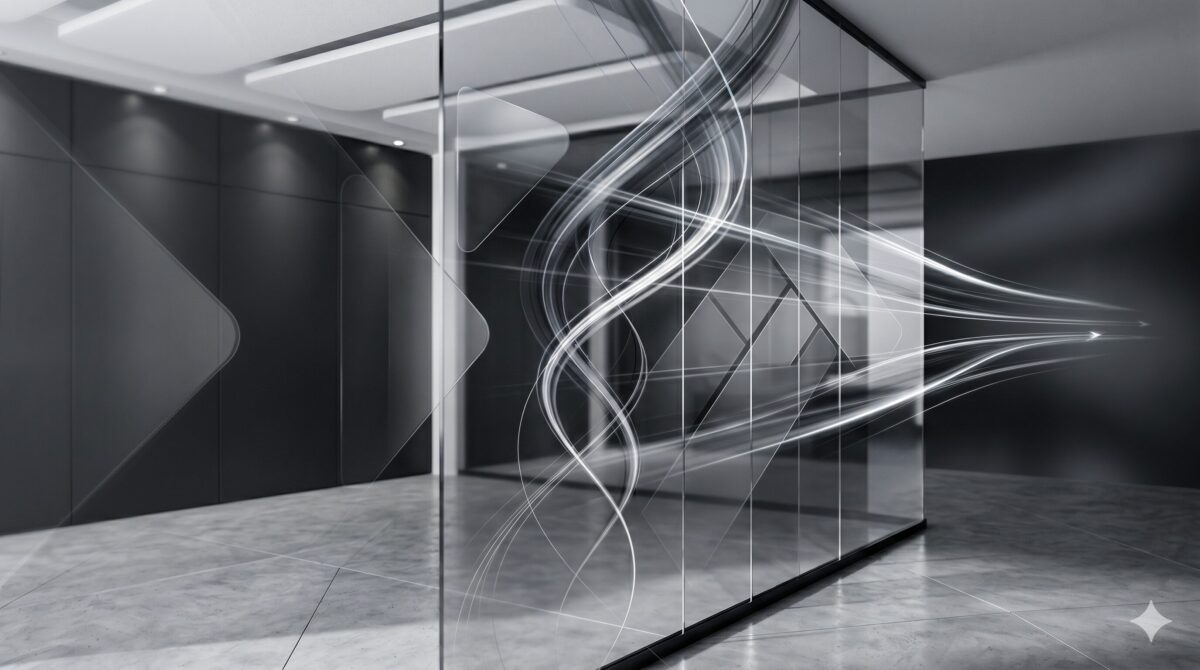 Minimal tech abstract abstract art representing partnership and growth