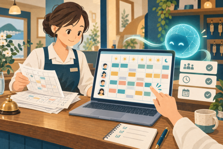 AIでシフト表の下案を作り勤務ルールと希望休を照合しましょう